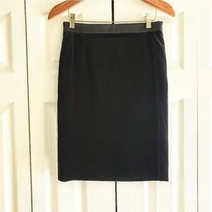 Gucci Black Velvet Pencil Skirt Women's Size IT 40 - US Size 4